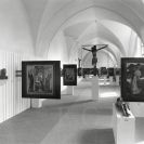 Alšova jihočeská galerie: východní křídlo bývalé zimní jízdárny jako jeden ze sálů stálé expozice gotického umění AJG po roce 1979, foto Pavel Brunclík; archiv AJG.