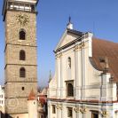 Baroko: kostel svatého Mikuláše, pohled z náměstí Přemysla Otakara II.; foto I. Hajn 2005.
