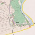 Čtyři Dvory: na císařském otisku mapy stabilního katastru z 1827; Ústřední archiv zeměměřictví a katastru.