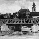 Mosty: Dlouhý most na počátku 20. století; sbírka J. Dvořáka.