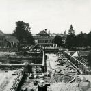 Dlouhý most: přestavba Dlouhého mostu přes Vltavu v roce 1931; sbírka J. Dvořáka; SOkA. 