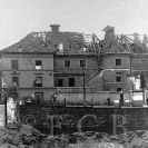 Druhá světová válka: budova městského divadla po bombardování 1945; sbírka J. Dvořáka.