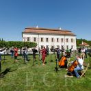 Jihočeská filharmonie: natáčení promo videa 6. 10. 2020 na zámku Kratochvíle, dirigent Patrik Červák, foto Petr Zikmund; archiv Jihočeské filarmonie. 