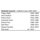 Jihočeské muzeum: ředitelé muzea 1945–2023.