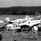 Sportovní letectví: přílet cvičných a akrobatických sportovních letounů na letiště Hosín, 1957; archiv B. Trnky.