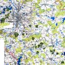 Městské rybníkářství: situační mapka, 1997; archiv P. Hartmana.