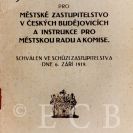 Městská správa: jednací řád zastupitelstva z 1919; SOkA.