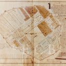 Mapy a plány: plán města z 1775, překreslený Gideonem Denhartem 1816; SOkA.