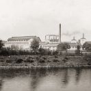 Měšťanský pivovar: budova na Lineckém předměstí kolem 1903; archiv I. Hajn.