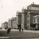 Nádraží (železniční): budova železničního nádraží 1940; archiv vydavatelství dopravní literatury Litoměřice.