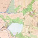 Nemanice: na císařském otisku mapy stabilního katastru obce Hrdějovice z 1827, širší výřez s Úsilným; Ústřední archiv zeměměřictví a katastru.