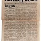 Politické poměry: noviny Jihočeský dělník 1901; SOkA.