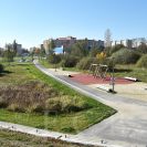 Parky a zahrady: park Čtyři Dvory, hřiště; foto Nebe 2018.