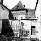 Polygonální bašta: při pohledu z Piaristického náměstí, 1981; archiv Pavel Šafr.