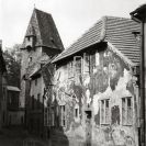 Rabenštejnská věž: pohled od jihu z Panské ulice v květnu 1956, sbírka J. Dvořáka; SOkA.