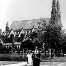 Synagogy: pohled na synagogu od severu, začátek 20. století; sbírka J. Dvořáka.