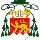 Schönborn Franz de Paula: osobní znak, malý rodový erb doplněný atributy biskupského úřadu; podle Kadlec 1995.