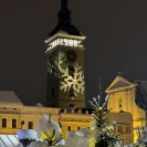 Slavnosti: světelná projekce na Černou věž v rámci zahájení adventu 5. 12. 2023; foto archiv Nebe.