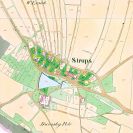Srubec: na císařském otisku mapy stabilního katastru z 1827; Ústřední archiv zeměměřictví a katastru.