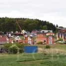 Staré Hodějovice: nově vznikající výstavba rodinných domů v ulici Ke Studánce; foto Nebe 2018.