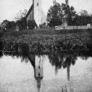 Staré Město: kostel svatého Prokopa a svatého Jana Křtitele se hřbitovem; podle Album starých Budějovic 1924.