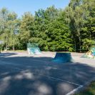 Stromovka: skatepark v jižní části parku; foto Nebe 2020.