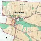 Suché Vrbné: na originálu mapy stabilního katastru z 1827 s vyznačením pozdějších změn; Ústřední archiv zeměměřictví a katastru.