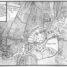 Urbanistický vývoj: plán města z 1745; Národní památkový ústav  v Českých Budějovicích, ústřední pracoviště.