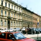 Vídeňské předměstí: Žižkova třída, historizující zástavba z konce 19. století; foto O. Sepp 1998.