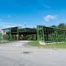 Výstaviště České Budějovice: venkovní krytý výstavní pavilón C1; foto Nebe 2020.