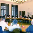 Zahraniční styky: návštěva delegace z partnerského města Lince v listopadu 2024; archiv města České Budějovice.