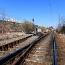 Železnice: odbočka vlečky Ferona za Pekárenskou ulicí; foto Nebe 2022.