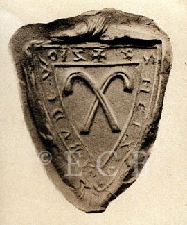 Čéč z Budivojovic: pečeť Čéče z Budivojovic (1266); podle Köpl 1901.