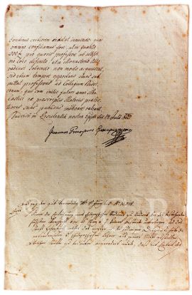 Filozofický ústav: rozhodnutí biskupa Schaaffgotsche o způsobu placení profesorů filozofického ústavu, 1803; SOkA.