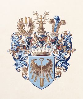 Lannové: rodinný erb; archiv rodiny Trauttenberg.