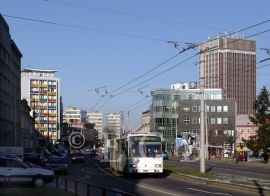 Mariánské náměstí: pohled na Pražskou třídu; foto I. Hajn 2005.