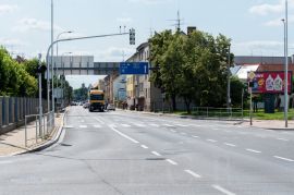 Mánesova ulice: pohled od východní části ulice; foto Nebe 2020.