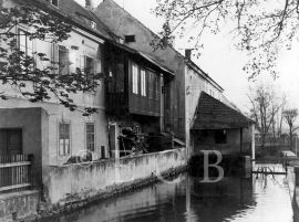 Mlýny: Zadní mlýn na Mlýnské stoce, kolem 1930; ze sbírek Jihočeského muzea v Českých Budějovicích.