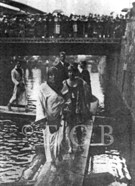 Plavání: závody na Malši 1925; archiv J. Štumbauera.
