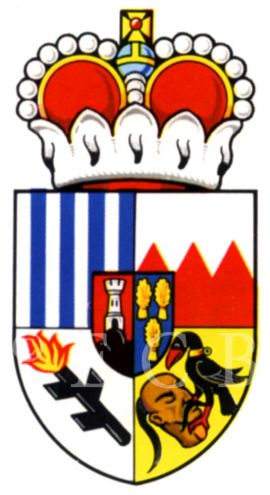 Schwarzenberkové: rodový znak; podle Hrady 1986.
