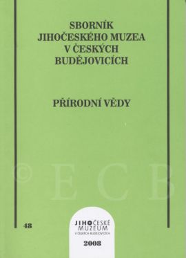 Sborník Jihočeského muzea v Českých Budějovicích Přírodní vědy: obálka sborníku 2008, JČM.