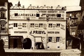 Tiskárny: knihtiskárna J. Přibyla v Krajinské třídě č. 41, foto z 1. desetiletí 20. století; sbírka J. Dvořáka.
