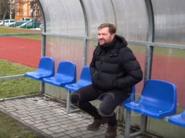 Vácha Karel: fotbalový útočník Dynama České Budějovice; foto K. Jáša.