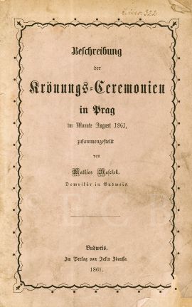 Zdarssa Felix: ukázka tisku ze Zdarssovy tiskárny; SOkA.
