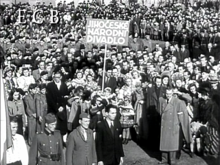 1945 – Základní kámen k stavbě divadla v Českých Budějovicích