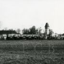 Rekreační oblasti: v letech 1958—1971 byla ve Stromovce provozována Pionýrská dráha jako atrakce pro děti, železniční trať měřila 3,8 km, 1959; sbírka J. Dvořáka; SOkA. 