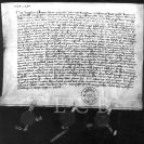 Žižka z Trocnova Jan: listina z 1378, ve které se zaručuje za Jaroslava z Kropné; SOkA.