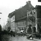 Zasilatelství: dopravní ruch v Krajinské ulici kolem roku 1910; sbírka J. Dvořáka; SOkA. 